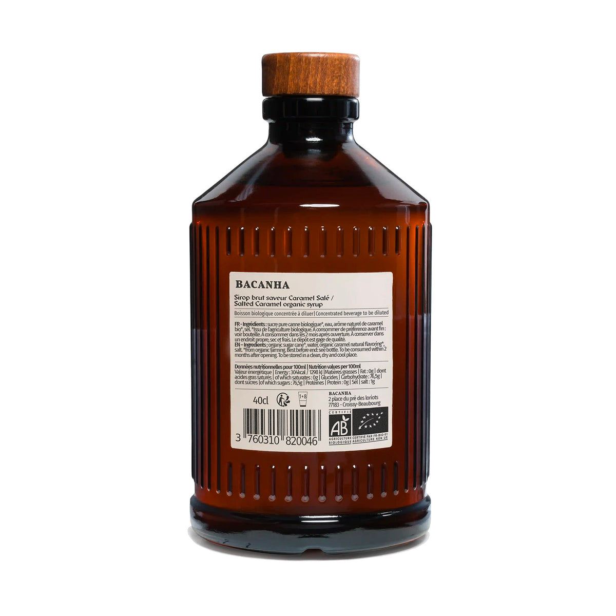 Sirop de Caramel Salé Brut - Biologique - 400ml