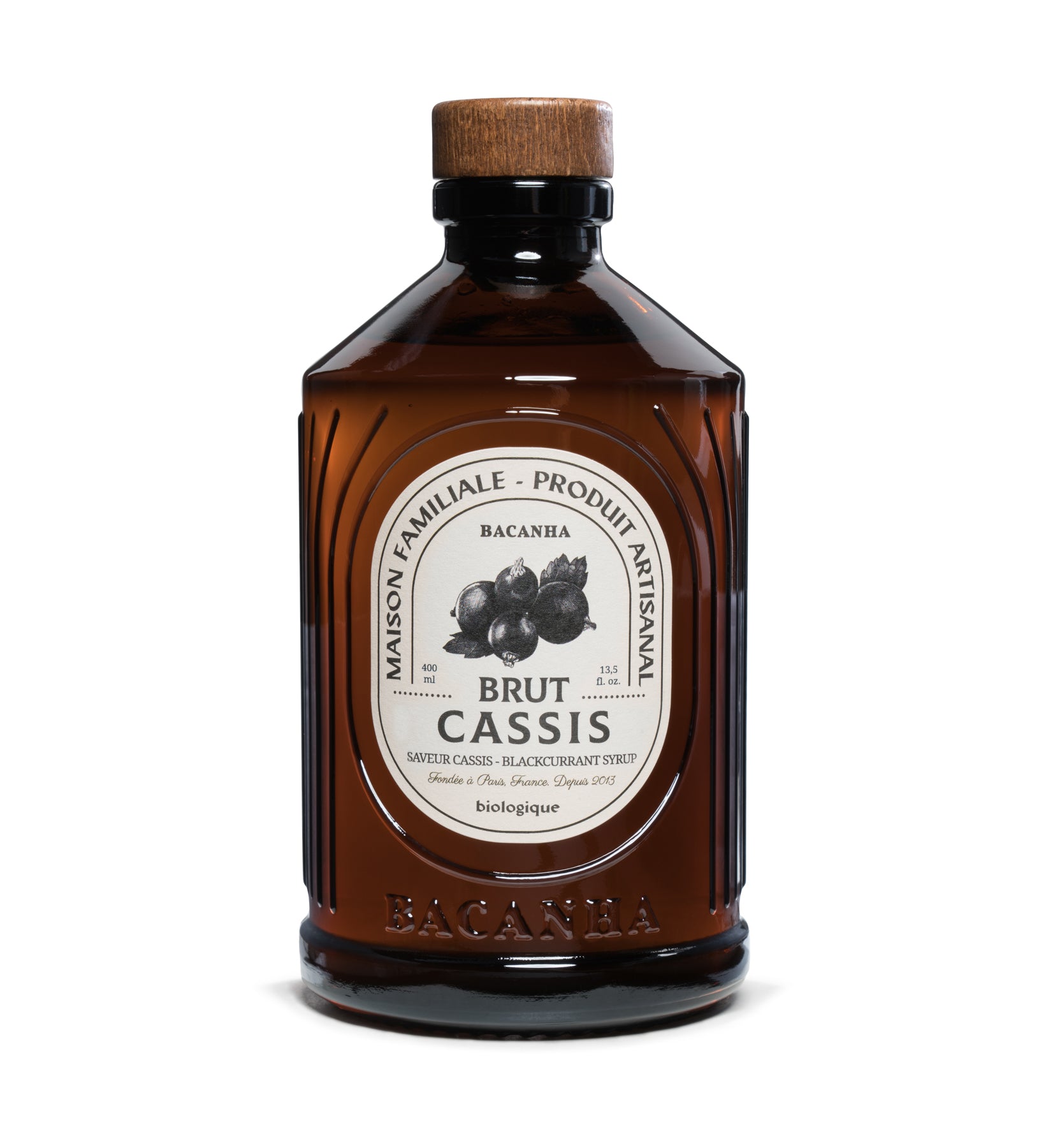 Sirop Cassis Brut - Biologique - 400ml