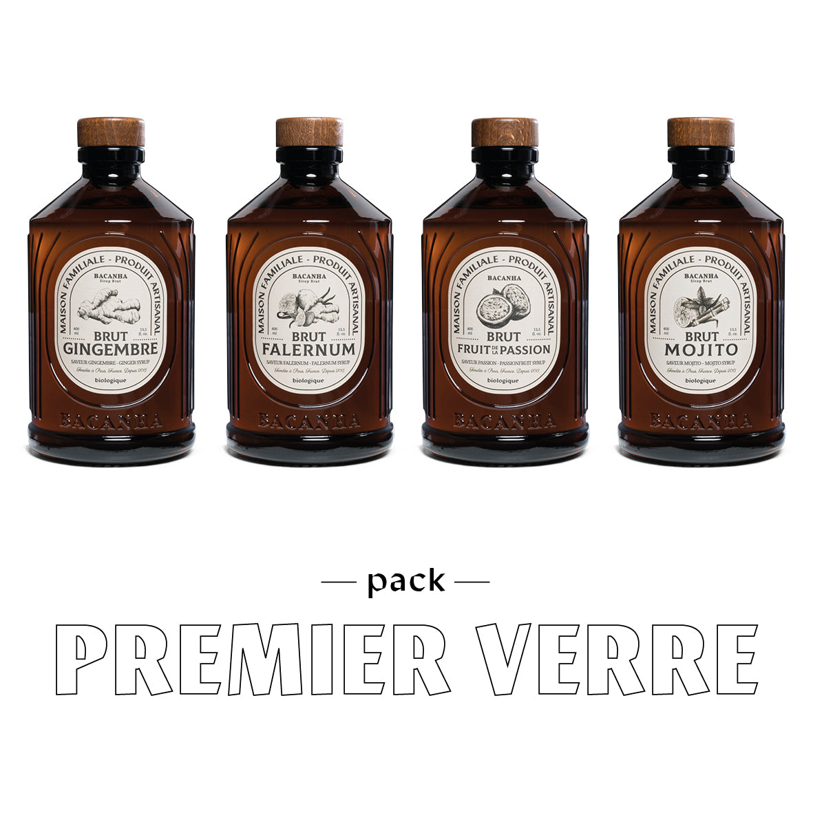 Basilic, Fruit de la Passion, Bergamote - 3 x 400ml - Biologique