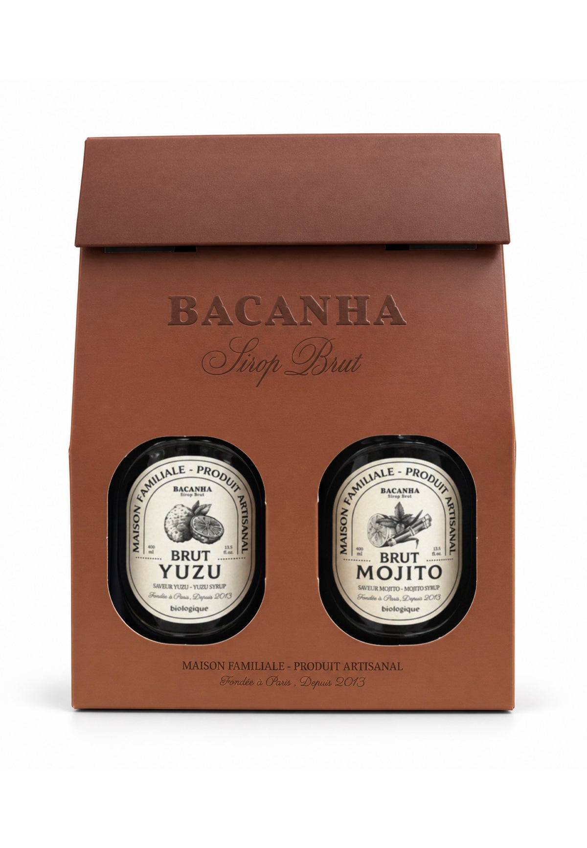 Coffret cadeau vide pour 2 bouteilles – 400 ml