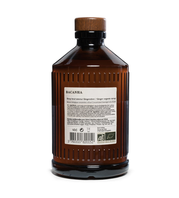 Sirop Gingembre Brut - Biologique - 400ml